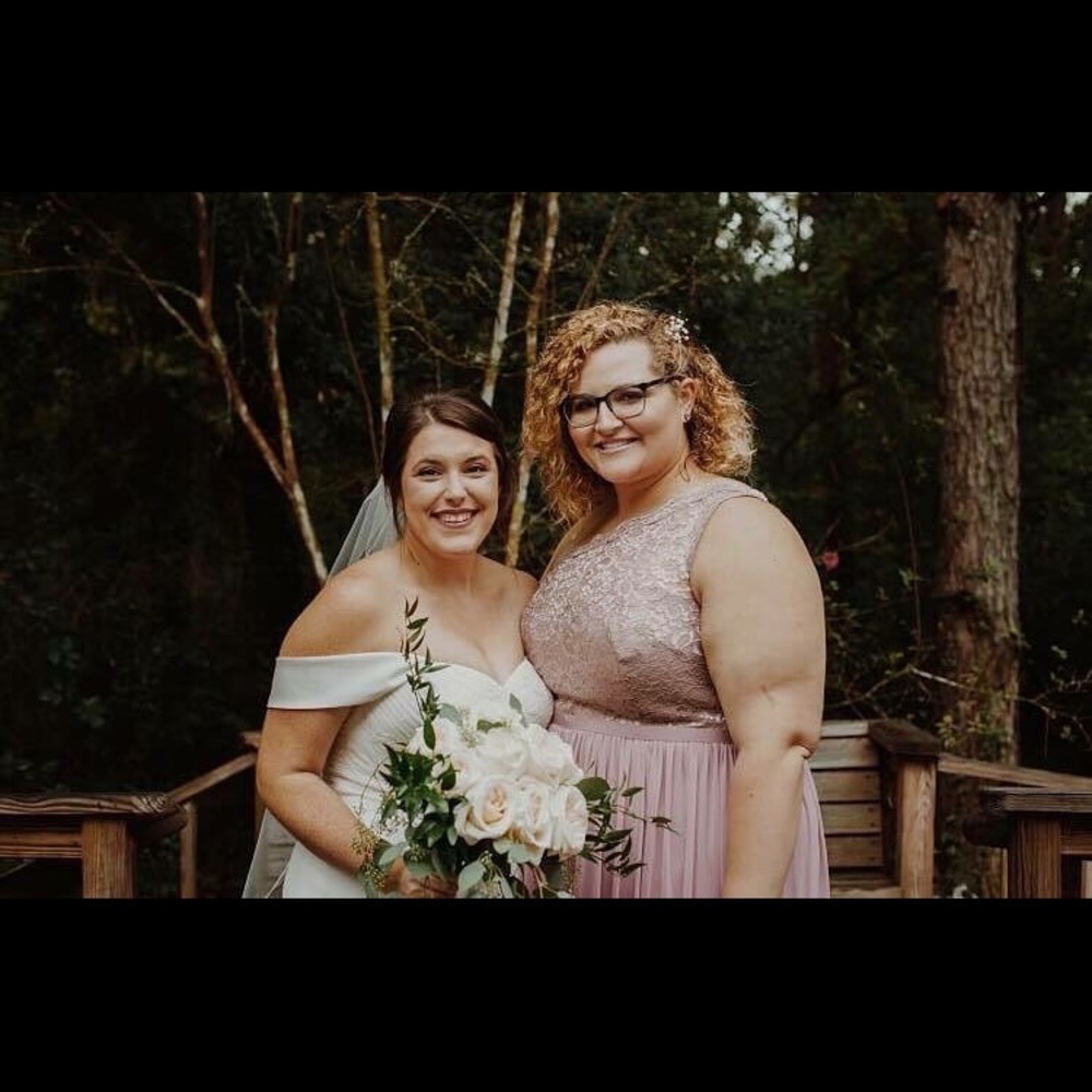 Rose Gold Metallic lace bridesmaid  gown